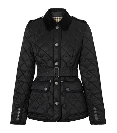 burberry diamond quilted jacket women